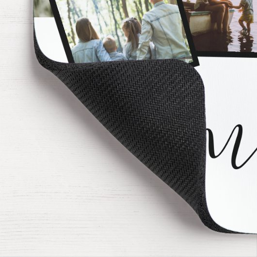 Aangepaste Keepomwille 4 Fotocollage familie Muismat (Hoek)