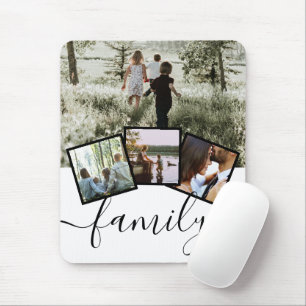 Aangepaste Keepomwille 4 Fotocollage familie Muismat