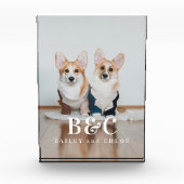 Aangepaste Keepsake Pet Dog Foto met namen (Voorkant)
