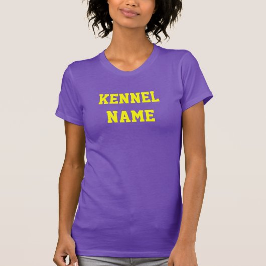 AANGEPASTE KENNELNAAM T-SHIRT (Voorkant)
