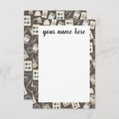 Aangepaste kennisgevingen van naaigarieven bedankkaart (Voorkant / Achterkant)