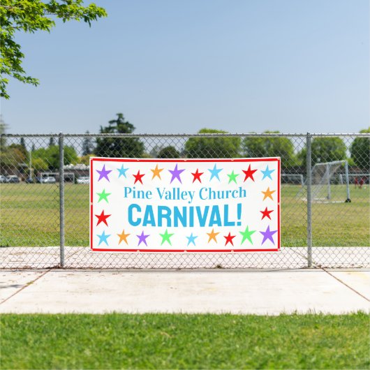 Aangepaste kerk carnaval banner (Insitu)