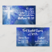 Aangepaste Kerk Visitekaartje (Voorkant / Achterkant)