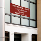 Aangepaste kerkbanner spandoek (Buitenkant Gebouw)