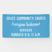 Aangepaste kerkbanner spandoek (Horizontaal)