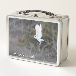 Aangepaste Kerkuil Natuurfotografie Lunchbox
