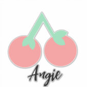 Aangepaste kers naam sticker (Voorkant)