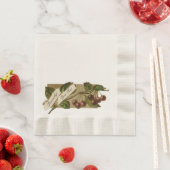 Aangepaste  kersen Retro Fruit Old School Servet (Insitu)