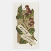 Aangepaste  kersen Retro Fruit Old School Servet (Voorkant)