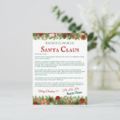 Aangepaste kerst Briefkaart van Santa | personalis (Staand voorkant)