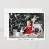 Aangepaste kerst Kaarten, Schattigee gepersonalise Briefkaart (Voorkant / Achterkant)