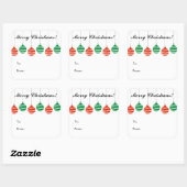 Aangepaste kerst naar en van cadeau label stickers (Vel)