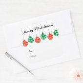 Aangepaste kerst naar en van cadeau label stickers (Envelop)