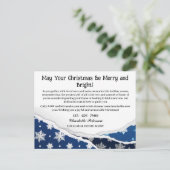 Aangepaste kerst onroerend goed landbouw feestdagenkaart (Staand voorkant)