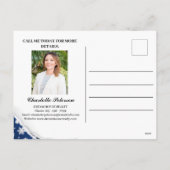 Aangepaste kerst onroerend goed landbouw feestdagenkaart (Achterkant)