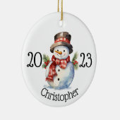 Aangepaste kerst ornament, sneeuwman ornamenten (Rechts)