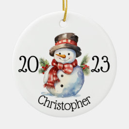 Aangepaste kerst ornament, sneeuwman ornamenten