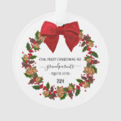 Aangepaste Kerst Ornament voor Grootouders Gift (voorkant)