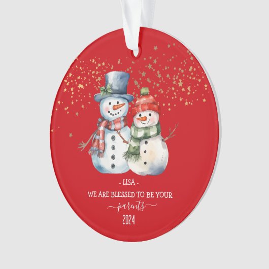 Aangepaste Kerst Ornament voor Kinderen Gift Kinde (voorkant)