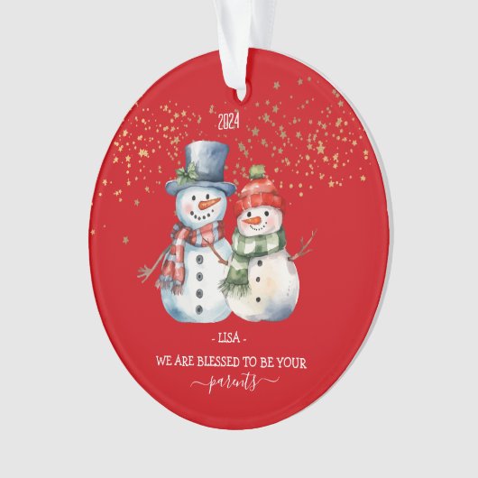 Aangepaste Kerst Ornament voor Kinderen Gift Kinde (voorkant)
