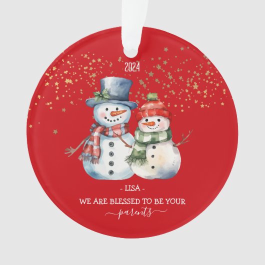 Aangepaste Kerst Ornament voor Kinderen Gift Kinde (voorkant)