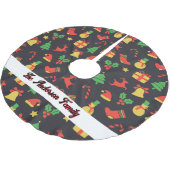 Aangepaste Kerst Patroon Boom Rok Kerstboom Rok (Gekanteld)