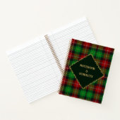 Aangepaste Kerst Plaid Notitieboek (Binnen)