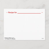 Aangepaste kerst sneeuwrecept Kaarten Feestdagenkaart (Achterkant)