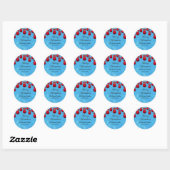 Aangepaste Kerst stickers (Vel)