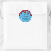 Aangepaste Kerst stickers (Tas)