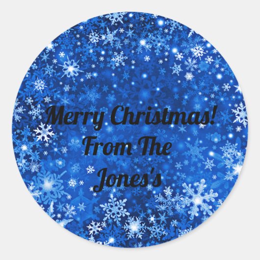 Aangepaste Kerst stickers (Voorkant)