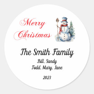 Aangepaste Kerst stickers
