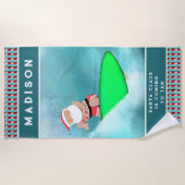 Aangepaste Kerst Strandlaken (Voorkant)