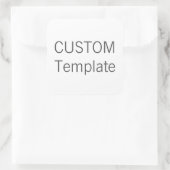 Aangepaste Kerst VIERKANT Gevormde Gift Stickers (Tas)