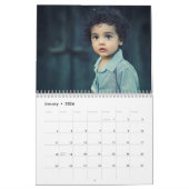 Aangepaste Kerst Waterverf Pine Persoonlijke Foto' Kalender (Jan 2026)