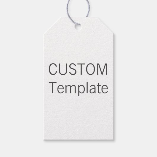 Aangepaste Kerst WIT Gift Labels GRIJS (GRIJS) Twi Cadeaulabel (Voorkant)