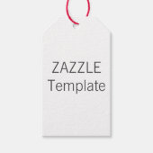 Aangepaste Kerst WIT Gift Labels ROOD Twine Cadeaulabel (Voorkant)