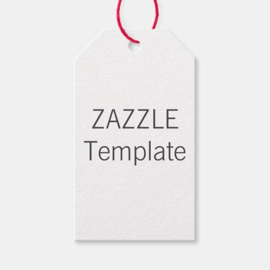 Aangepaste Kerst WIT Gift Labels ROOD Twine Cadeaulabel (Voorkant)