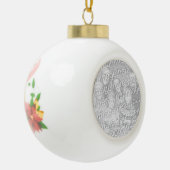 Aangepaste kerstbal | Voeg hier uw afbeelding toe Keramische Bal Ornament (Links)