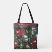 Aangepaste kerstboomcursus draagtas (Achterkant)