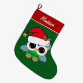 Aangepaste kerstboomkor grote kerstsok (Voorkant (Hangend))