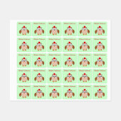 Aangepaste kerstboomkor labels (Vel)