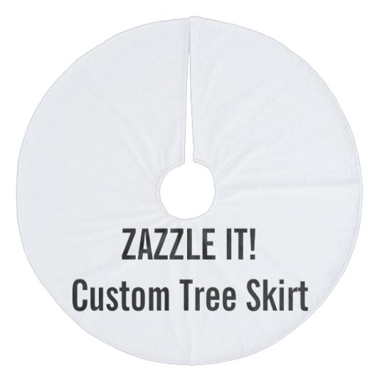 Aangepaste kerstboomrokken blanco Sjabloon Fleece Kerstboom Rok (Voorkant)