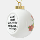 Aangepaste kerstboomversiering met keramische kera bal ornament (Rechts)