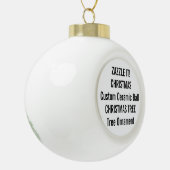 Aangepaste kerstboomversiering met keramische kera bal ornament (Links)