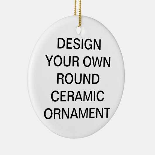 Aangepaste kerstboomversiering rond Porcelain Keramisch Ornament (Rechts)