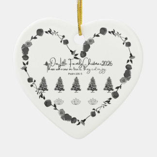 Aangepaste kerstboomversiering voor een herinnerin keramisch ornament