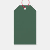 Aangepaste Kerstcadeau Label met Abstracte Boom Cadeaulabel (Achterkant)