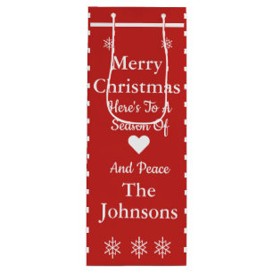 Aangepaste kerstcadeautas wijn cadeautas