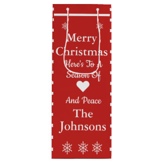 Aangepaste kerstcadeautas wijn cadeautas